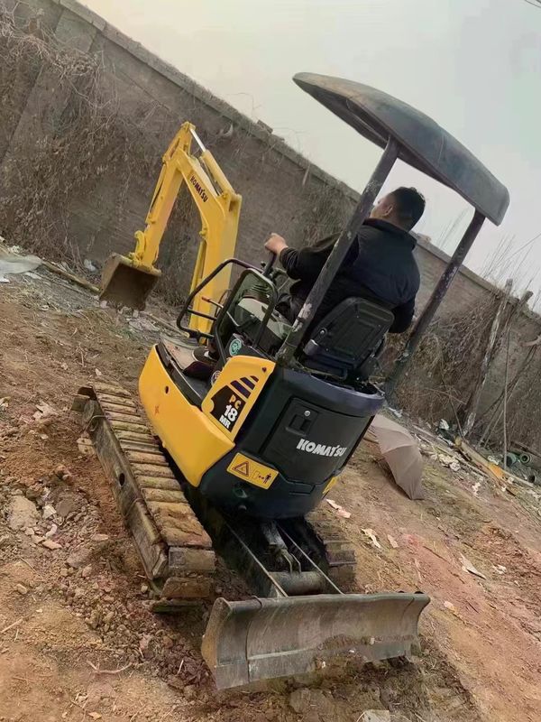 Stosowane maszyny do przemieszczania ziemi koparka drapieżnicza 2 tony wysokiej jakości mini koparka Komatsu pc 18 MR