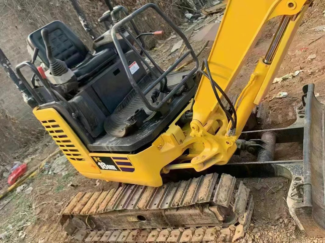 Stosowane maszyny do przemieszczania ziemi koparka drapieżnicza 2 tony wysokiej jakości mini koparka Komatsu pc 18 MR