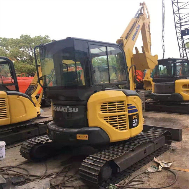 Niska cena 3 tony używane Japonia importowane Komatsu pc 35 MR grabarz pełzający z krótszym czasem pracy