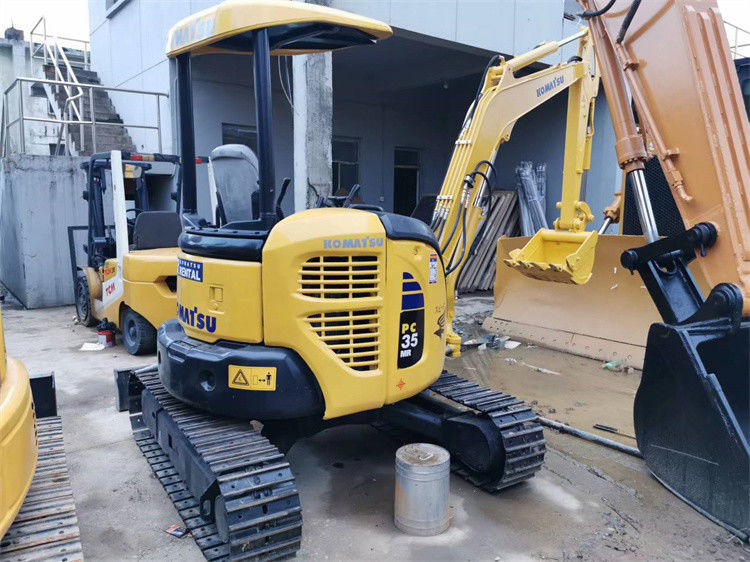 Niska cena 3 tony używane Japonia importowane Komatsu pc 35 MR grabarz pełzający z krótszym czasem pracy