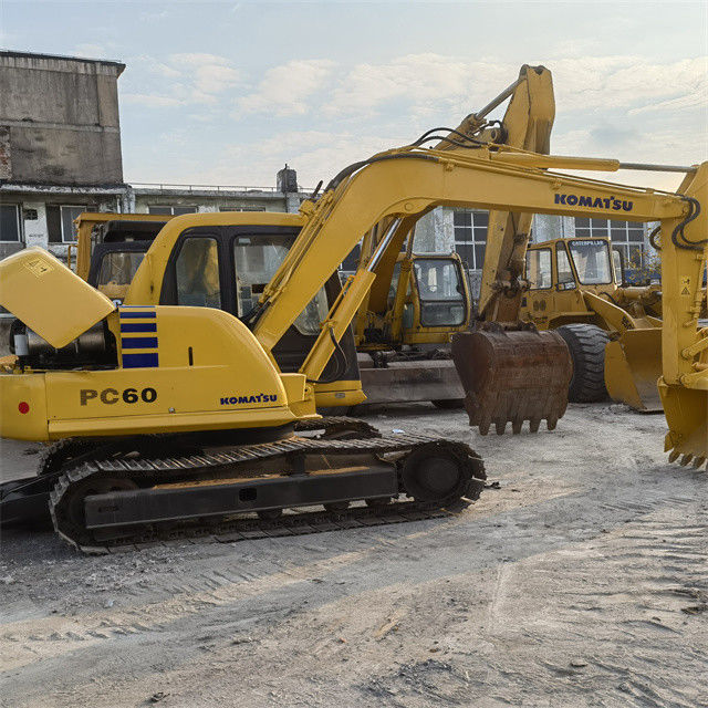 Wysokiej jakości 6,3 tony używane Japonia importowany Komatsu pc 55 MR grabarz pełzający z krótszym czasem pracy