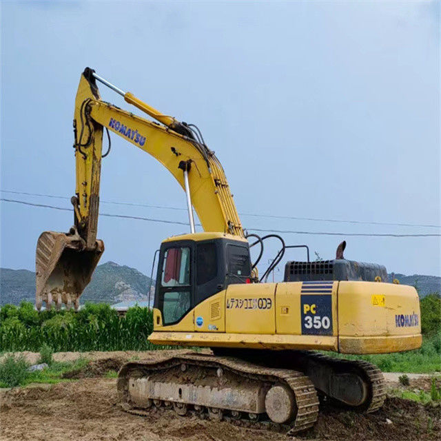 35 ton prawie nowy import z Japonii maszyna wykopacza wędrowna używana odnowa Komatsu pc 350-7