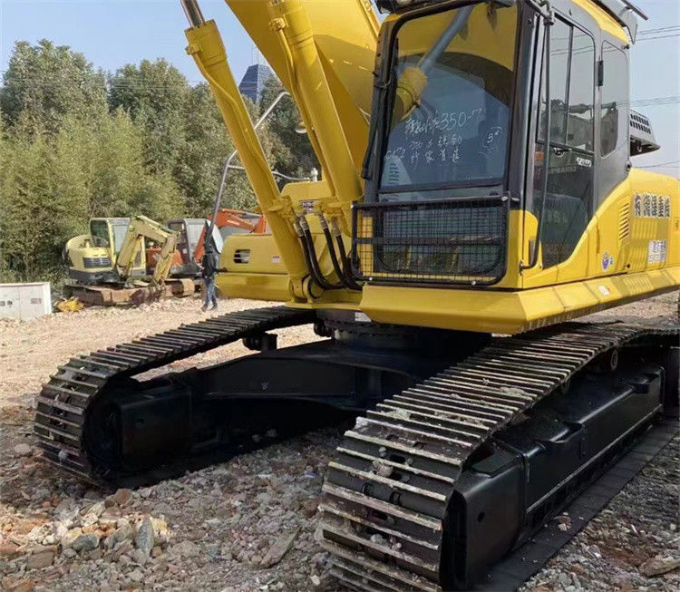 35 ton prawie nowy import z Japonii maszyna wykopacza wędrowna używana odnowa Komatsu pc 350-7