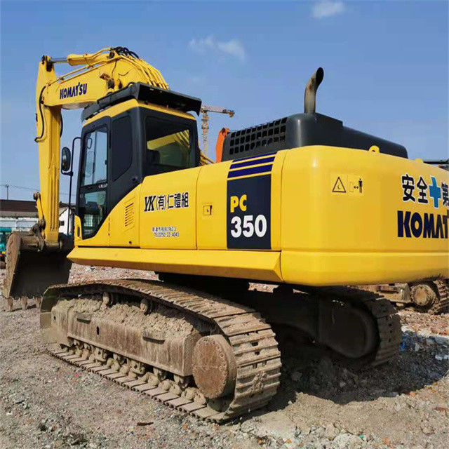 35 ton prawie nowy import z Japonii maszyna wykopacza wędrowna używana odnowa Komatsu pc 350-7