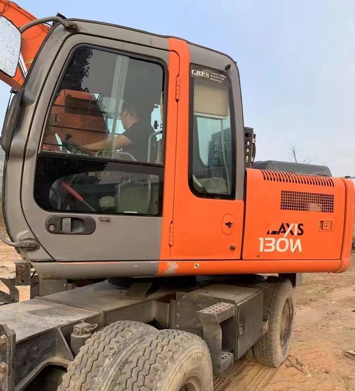 14 ton Japonia importowała 90% nowego Hitachi ZX 130W używanego bagna na kółkach o wysokiej jakości i najlepszej wydajności na sprzedaż