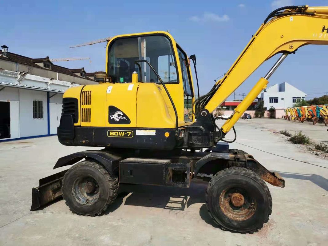 6 ton gotowy do pracy Korea Importowany Hyundai R60-7 używany grabarz kołowy