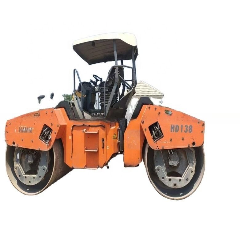 14 ton używanego wózka drogowego HAMM HD130 przywożonego z USA do inżynierii mostów drogowych