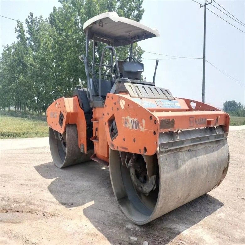 14 ton używanego wózka drogowego HAMM HD130 przywożonego z USA do inżynierii mostów drogowych