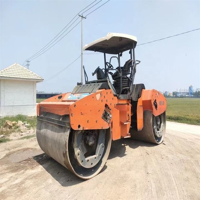 14 ton używanego wózka drogowego HAMM HD130 przywożonego z USA do inżynierii mostów drogowych