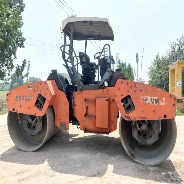 14 ton używanego wózka drogowego HAMM HD130 przywożonego z USA do inżynierii mostów drogowych