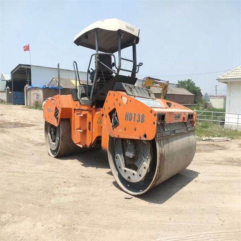 14 ton używanego wózka drogowego HAMM HD130 przywożonego z USA do inżynierii mostów drogowych