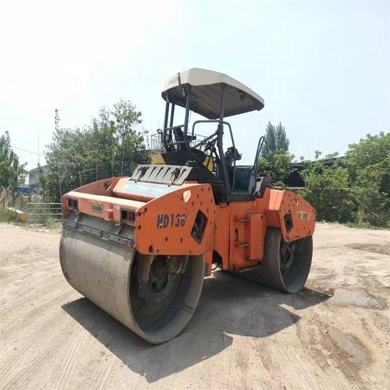 14 ton używanego wózka drogowego HAMM HD130 przywożonego z USA do inżynierii mostów drogowych