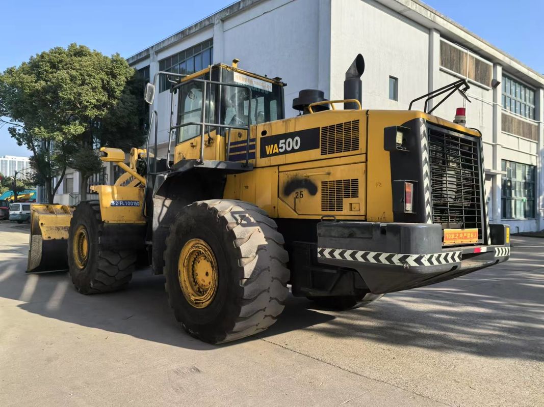 Stosowany ładowarka kołowa Komatsu WA500-6 ciężkoobciążna ładowarka przednia wywożona z Chin