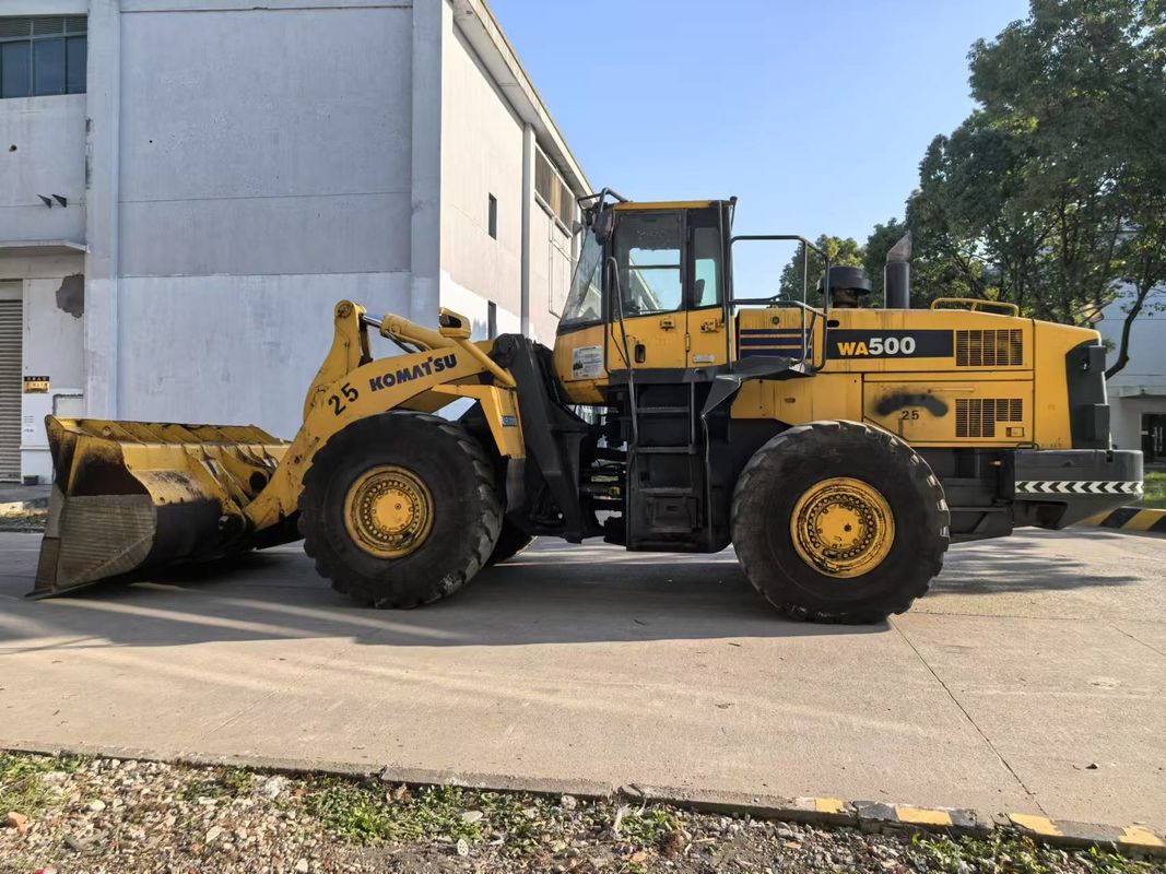 Stosowany ładowarka kołowa Komatsu WA500-6 ciężkoobciążna ładowarka przednia wywożona z Chin