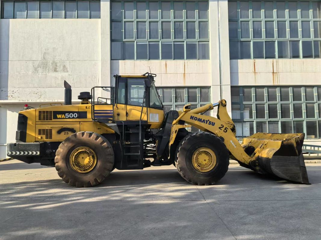 Stosowany ładowarka kołowa Komatsu WA500-6 ciężkoobciążna ładowarka przednia wywożona z Chin